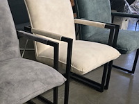 2x stoel boston beige velvet - afbeelding 1 van  2