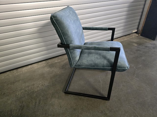 2x stoel boston blauwe velvet - afbeelding 2 van  8