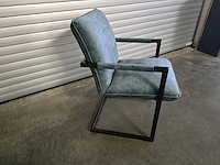 2x stoel boston blauwe velvet - afbeelding 2 van  8