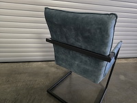 2x stoel boston blauwe velvet - afbeelding 6 van  8