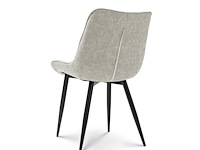 2x stoel brooke beige fabrics - afbeelding 4 van  5