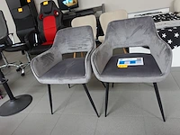 2x stoel dani-grijs - afbeelding 1 van  4