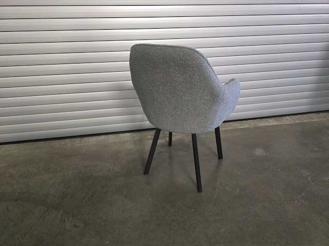 2x stoel demi grijze bouclé - afbeelding 7 van  7
