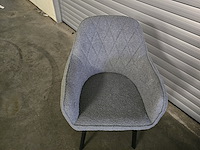 2x stoel demi grijze bouclé - afbeelding 5 van  7