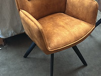 2x stoel goldy velvet - afbeelding 1 van  1