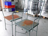 2x stoel in metaal - afbeelding 2 van  3