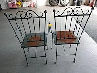 2x stoel in metaal - afbeelding 3 van  3