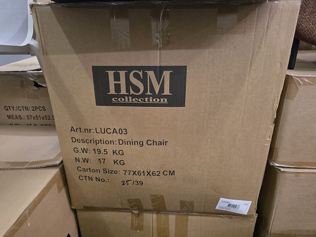 2x stoel lucca grijze bouclé - afbeelding 3 van  3