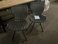 2x stoel pu zwart - afbeelding 1 van  2