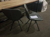2x stoel pu zwart - afbeelding 2 van  2