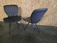 2x stoel pu zwart - afbeelding 3 van  3