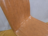 2x stoel smokey cognac pu - afbeelding 3 van  4