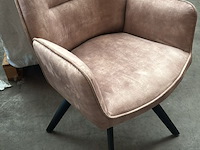 2x stoel velvet beige - afbeelding 1 van  1