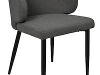 2x stoel yuna grijze bouclé - afbeelding 6 van  6