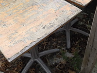 2x tafel hout - afbeelding 1 van  1