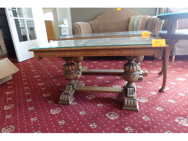 2x tafel in hout - afbeelding 4 van  6