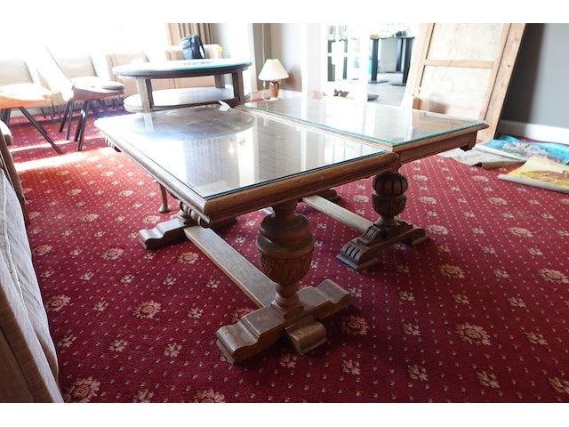 2x tafel in hout - afbeelding 6 van  6