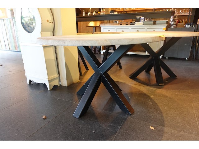 2x tafel in hout - afbeelding 3 van  6
