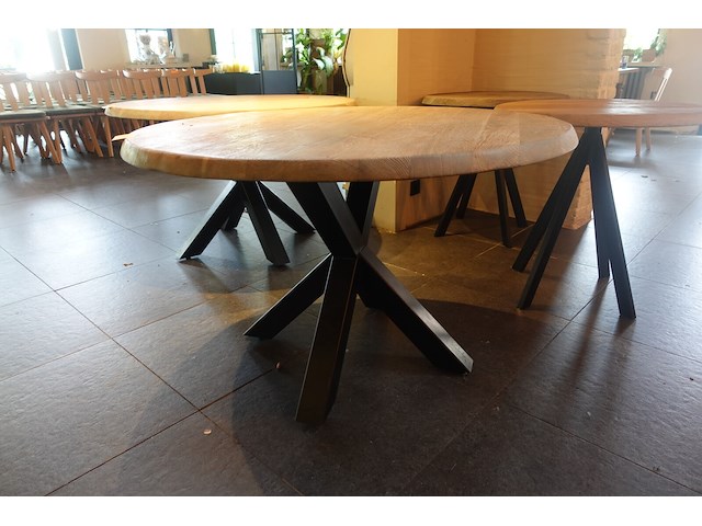 2x tafel in hout - afbeelding 3 van  5