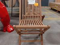 2x teak plooistoel - afbeelding 1 van  5