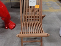 2x teak plooistoel - afbeelding 2 van  5