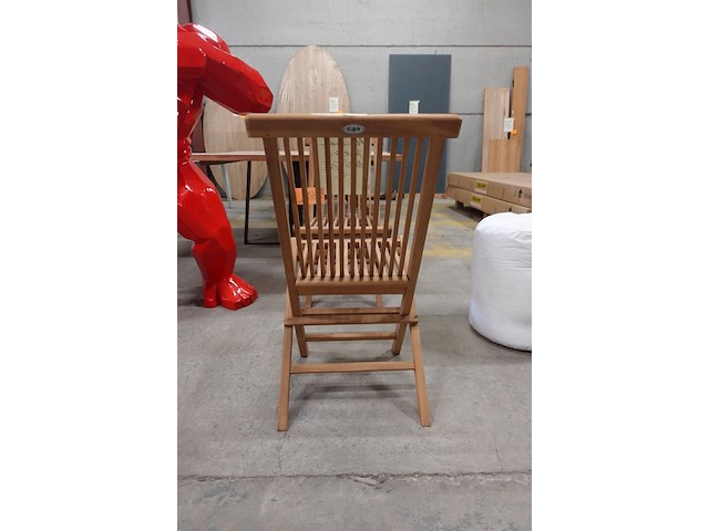 2x teak plooistoel - afbeelding 4 van  5
