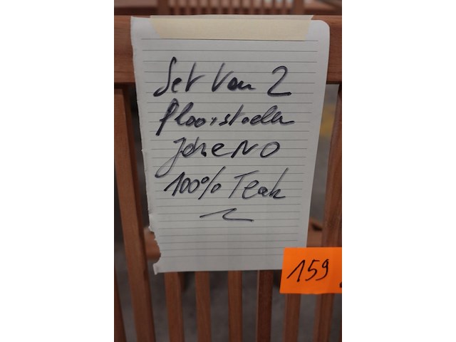 2x teak plooistoel - afbeelding 5 van  5