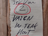 2x teak vazen - afbeelding 6 van  6