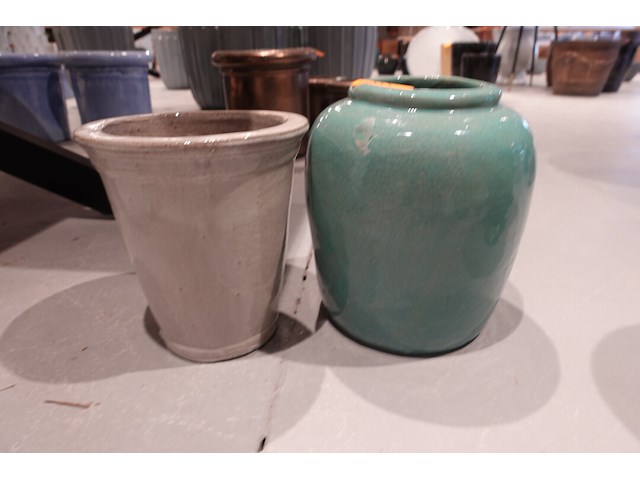 2x terracotta bloempot - afbeelding 1 van  5