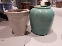 2x terracotta bloempot - afbeelding 1 van  5