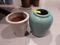 2x terracotta bloempot - afbeelding 2 van  5
