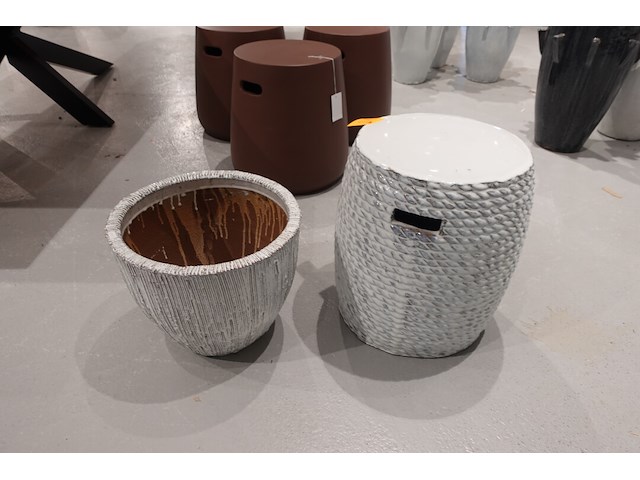 2x terracotta bloempot - afbeelding 2 van  3