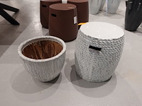 2x terracotta bloempot - afbeelding 2 van  3