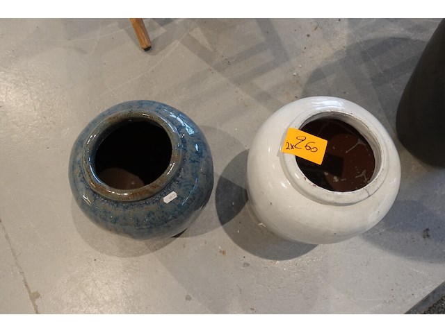 2x terracotta bloempot - afbeelding 3 van  5