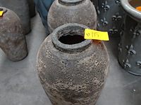 2x terracotta vaas - afbeelding 1 van  3