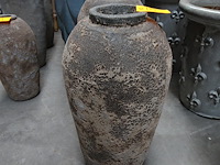 2x terracotta vaas - afbeelding 2 van  3