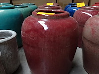 2x terracotta vaas - afbeelding 1 van  3