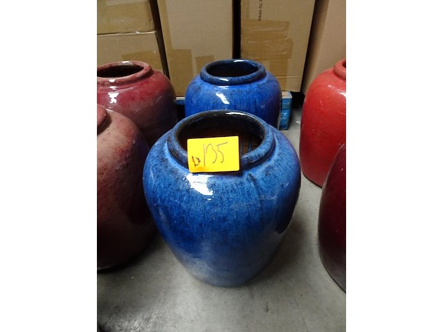 2x terracotta vaas - afbeelding 2 van  3