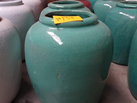 2x terracotta vaas - afbeelding 1 van  3