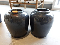 2x terracotta vaas - afbeelding 1 van  4