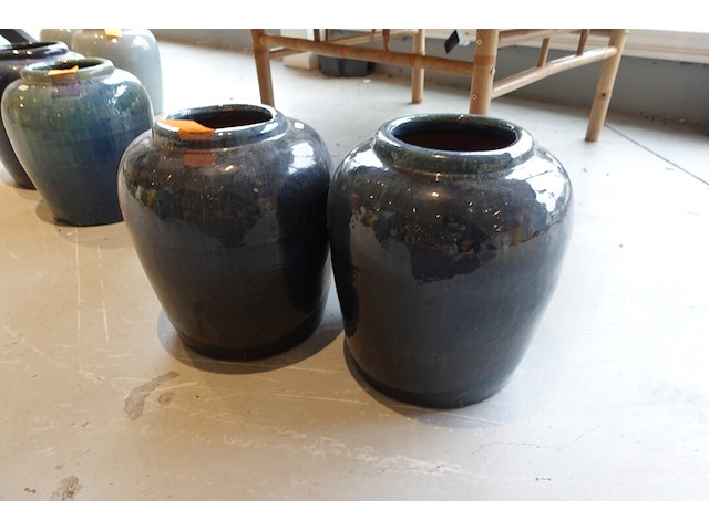 2x terracotta vaas - afbeelding 3 van  4