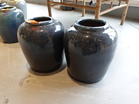 2x terracotta vaas - afbeelding 3 van  4