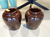 2x terracotta vaas - afbeelding 2 van  4