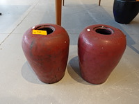 2x terracotta vaas - afbeelding 2 van  4