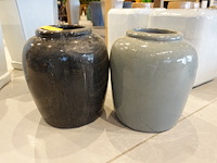 2x terracotta vaas - afbeelding 1 van  5