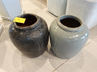 2x terracotta vaas - afbeelding 2 van  5