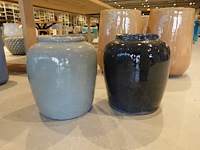 2x terracotta vaas - afbeelding 1 van  5