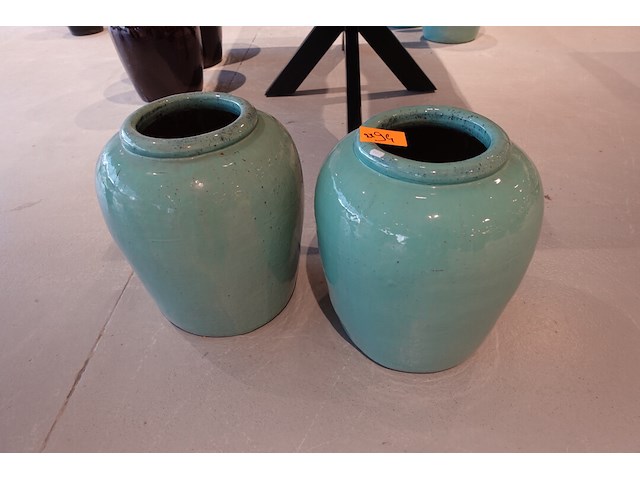 2x terracotta vaas - afbeelding 2 van  4