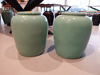 2x terracotta vaas - afbeelding 1 van  4