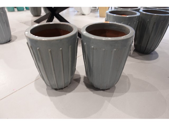 2x terracotta vaas - afbeelding 2 van  4